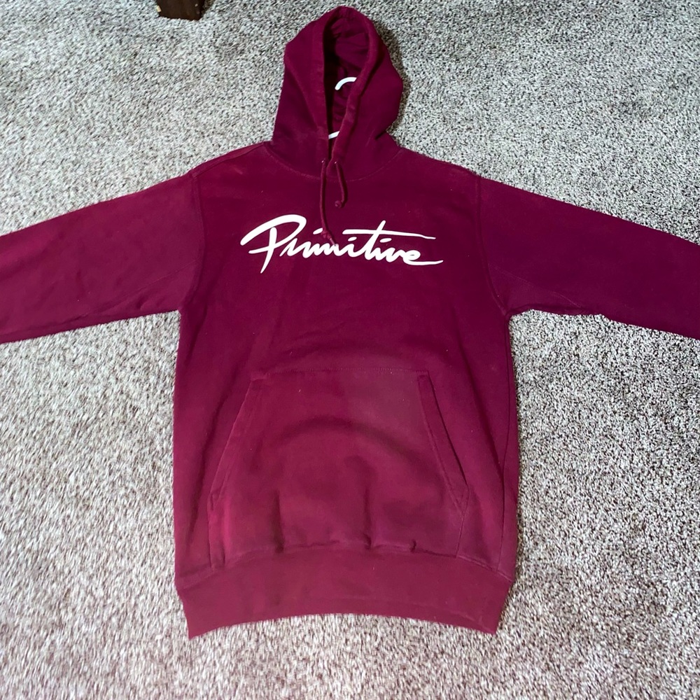 Burgundy Primitive Hoodie
